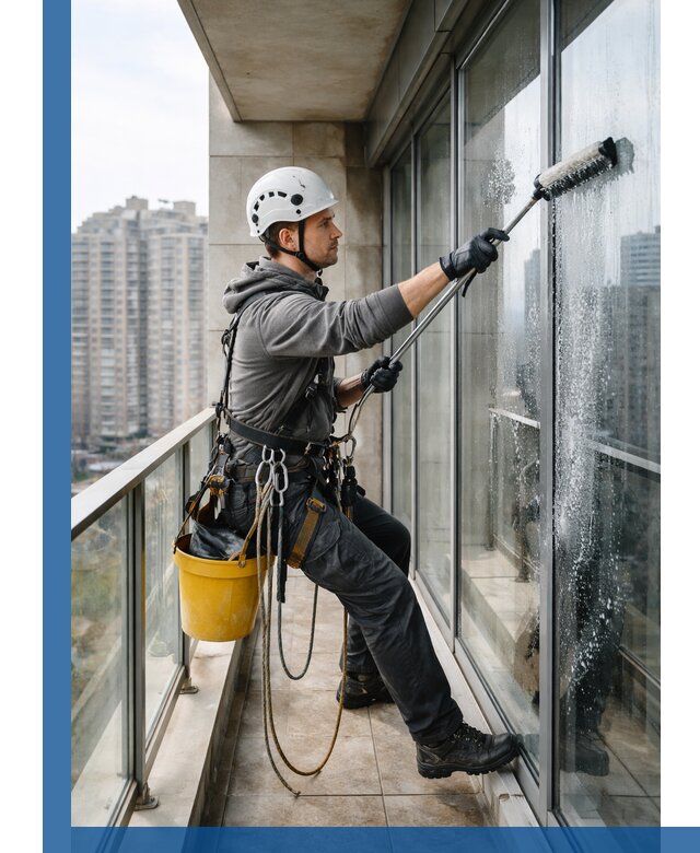 Профессиональная мойка балконного остекления в Пензе