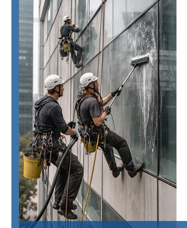Профессиональная высотная мойка фасадов зданий в Пензе