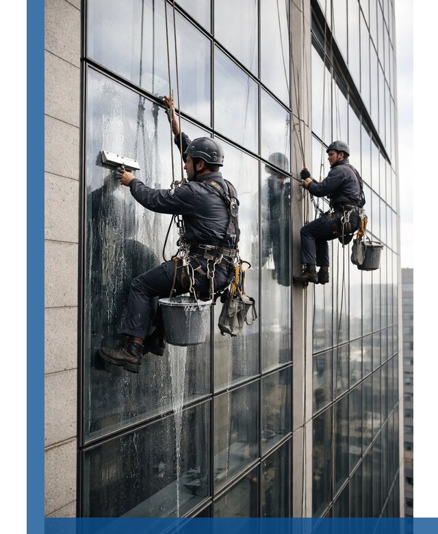 Профессиональная мойка стеклянных фасадов зданий в Пензе