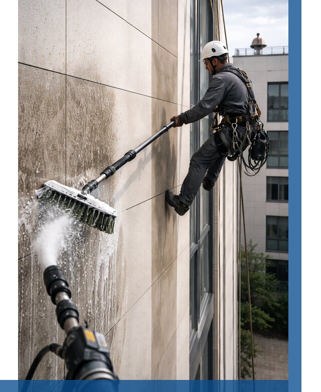 Мойка фасада из керамогранита в Пензе от 308 р. | ВЫСОТНИК-Пнз