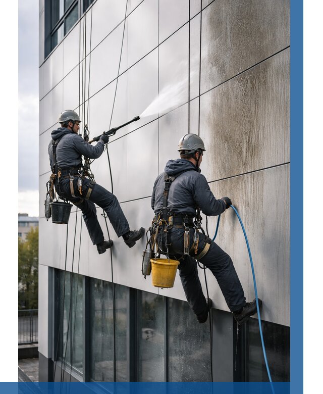 Мойка фасада из композита в Пензе по цене от 308 р. | ВЫСОТНИК-Пнз