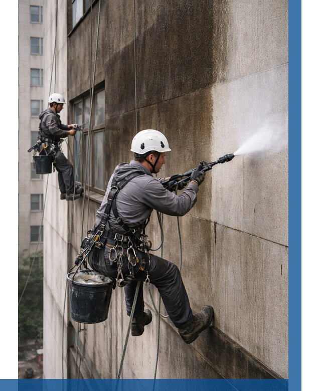 Очистка фасада от копоти в Пензе от 257 р. | ВЫСОТНИК-Пнз