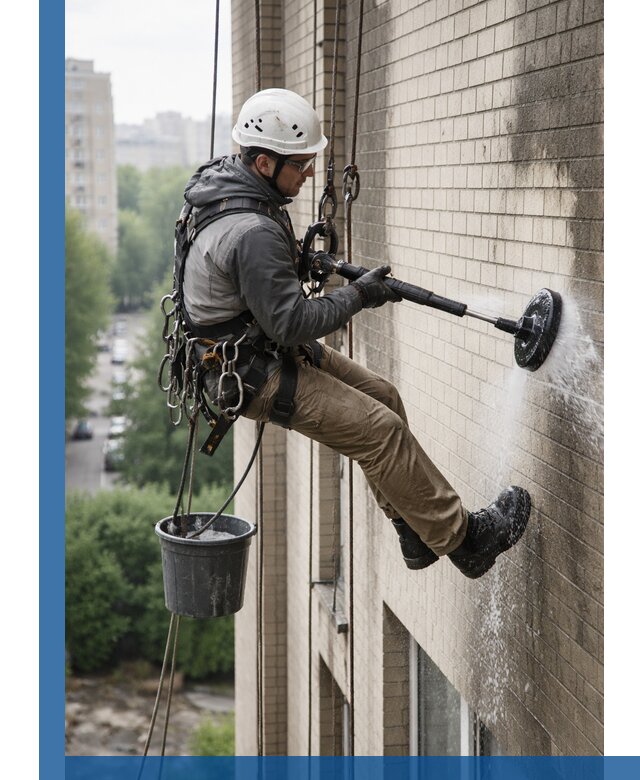 Очистка фасада от копоти в Пензе профессионально и безопасно