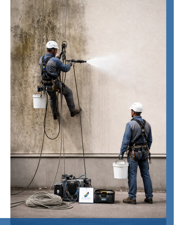 Очистка фасада от плесени в Пензе от 308 р. | ВЫСОТНИК-Пнз