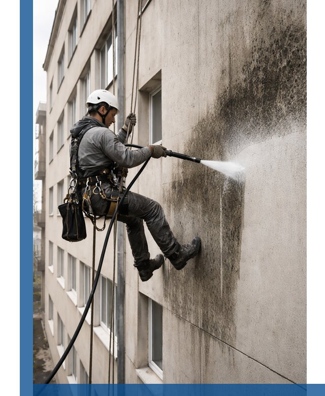 Профессиональная очистка фасадов от плесени в Пензе