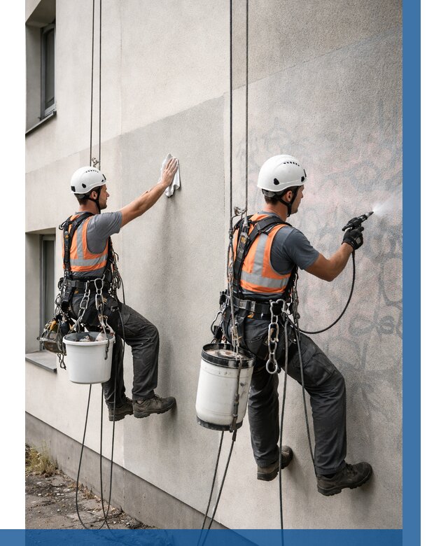 Антиграффити покрытие фасада в Пензе от 616 р. | ВЫСОТНИК-Пнз