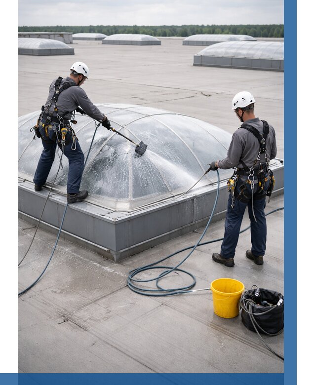 Мойка зенитных фонарей в Пензе, заказать от 4619 р. | ВЫСОТНИК-Пнз