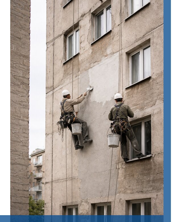 Косметический ремонт фасада в Пензе от 1129 р. | ВЫСОТНИК-Пнз