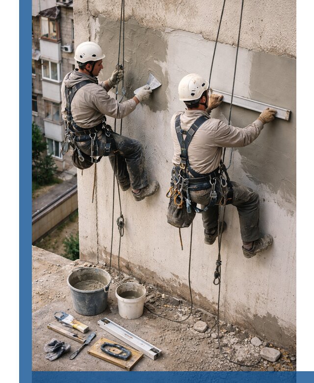 Комплексный ремонт штукатурного фасада с гарантией в Пензе