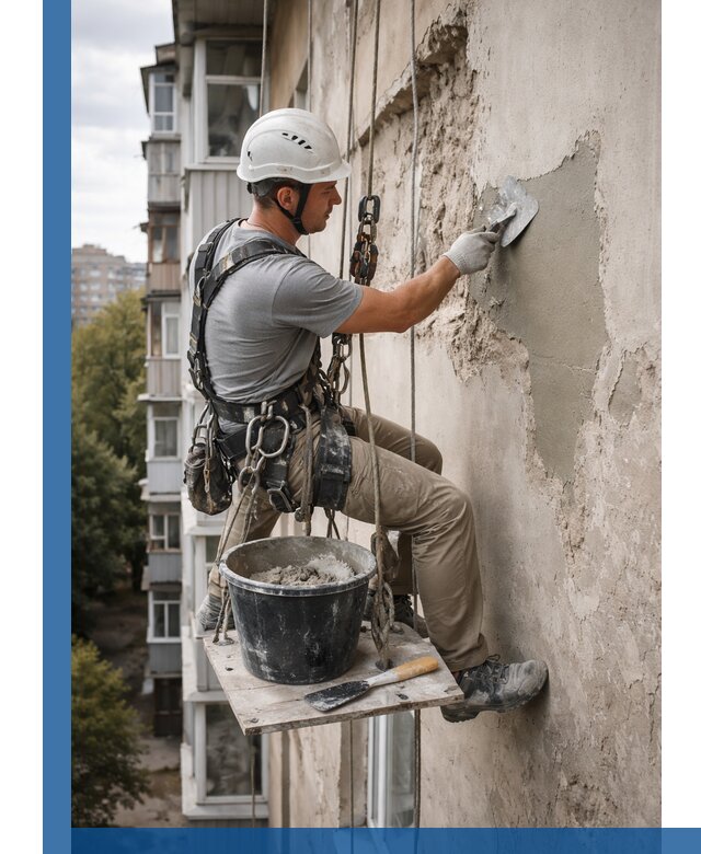 Восстановление фасадной штукатурки в Пензе с гарантией качества