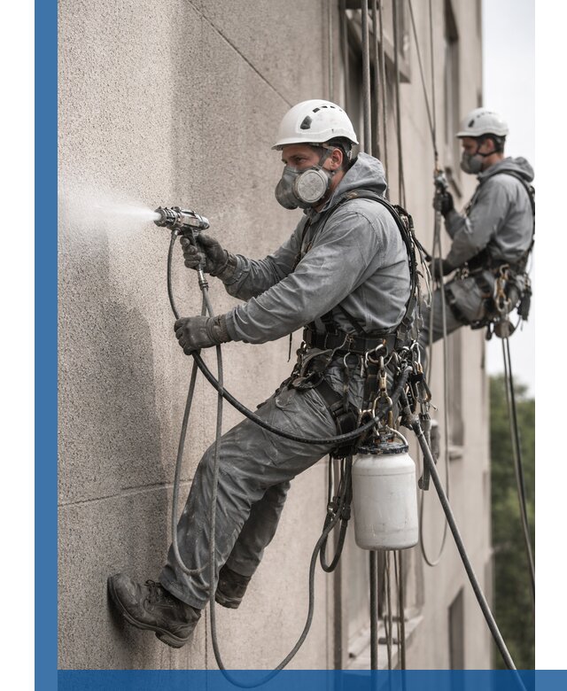 Безвоздушная покраска фасадов зданий в Пензе профессионально