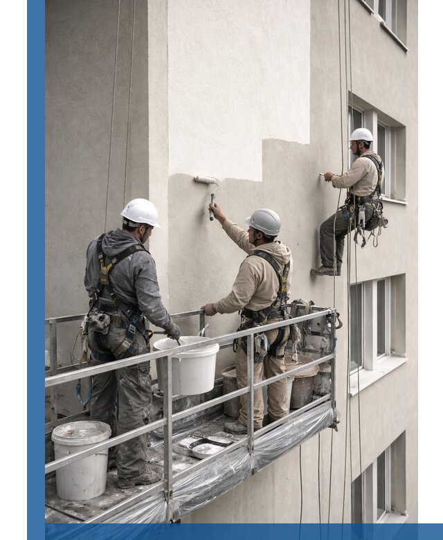 Покраска оштукатуренного фасада в Пензе под ключ с гарантией