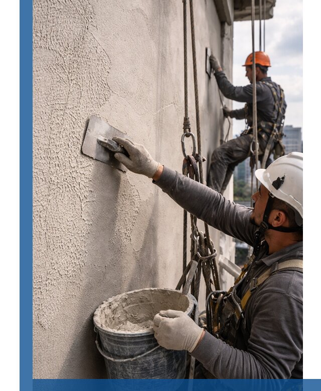 Декоративная штукатурка фасада с утеплением и защитой в Пензе