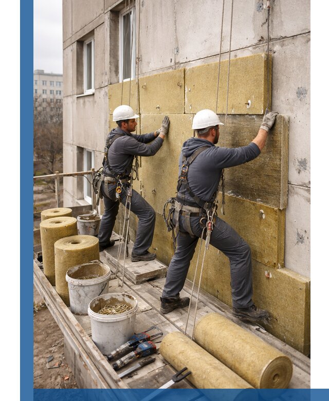 Утепление фасада минватой в Пензе под ключ с гарантией