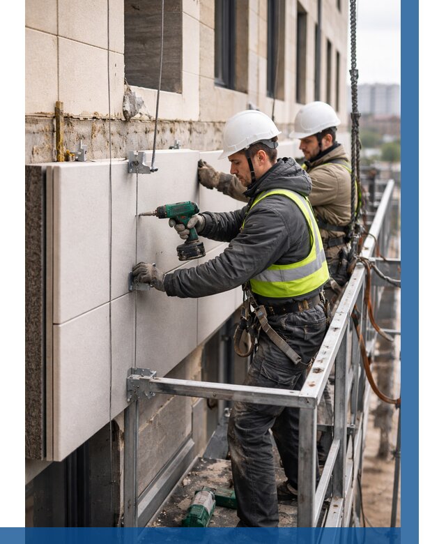 Монтаж фасадных термопанелей в Пензе от 1540 р. | ВЫСОТНИК-Пнз