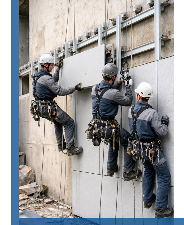 Монтаж вентилируемого фасада в Пензе под ключ с гарантией качества