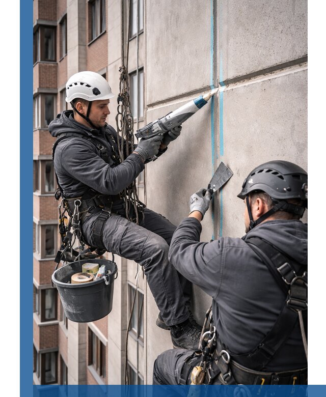 Вторичная герметизация швов фасада и кровли в Пензе