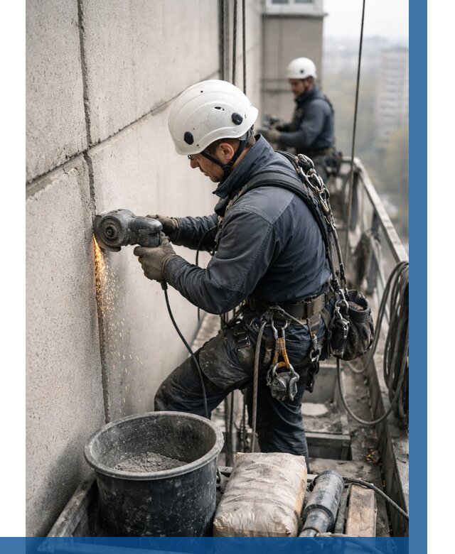 Штробление межпанельных швов в Пензе от 1232 р. | ВЫСОТНИК-Пнз