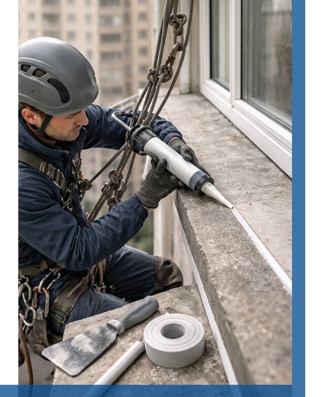 Герметизация балконного козырька в Пензе от 4619 р. | ВЫСОТНИК-Пнз