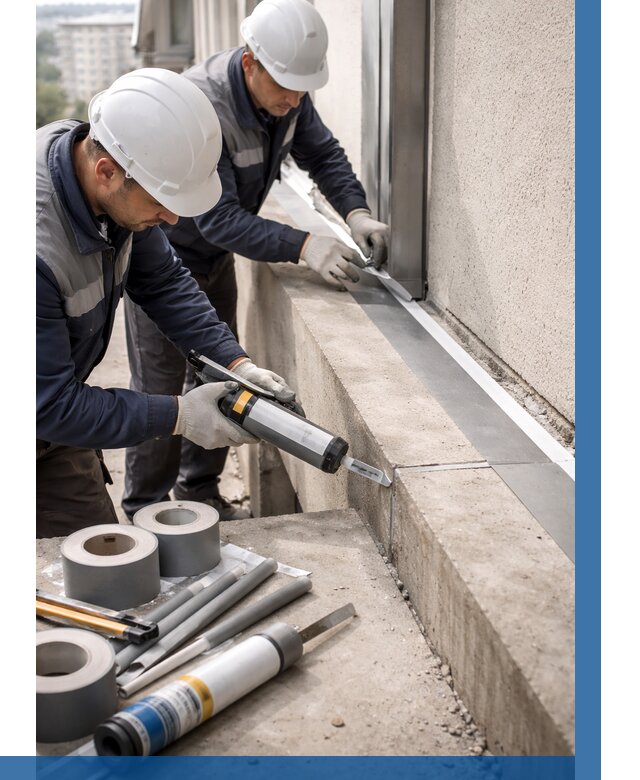 Герметизация примыкания балкона в Пензе от 4619 р. | ВЫСОТНИК-Пнз