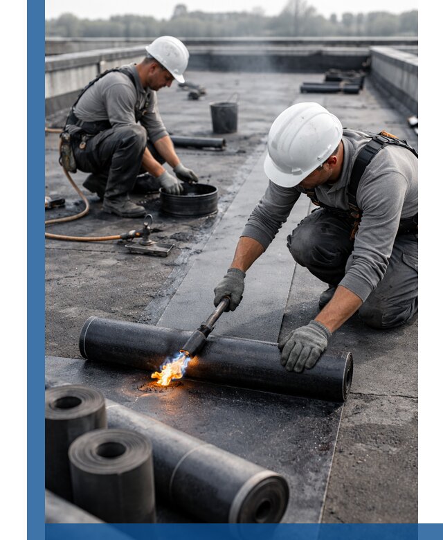 Ремонт рулонной кровли в Пензе герметизация и восстановление