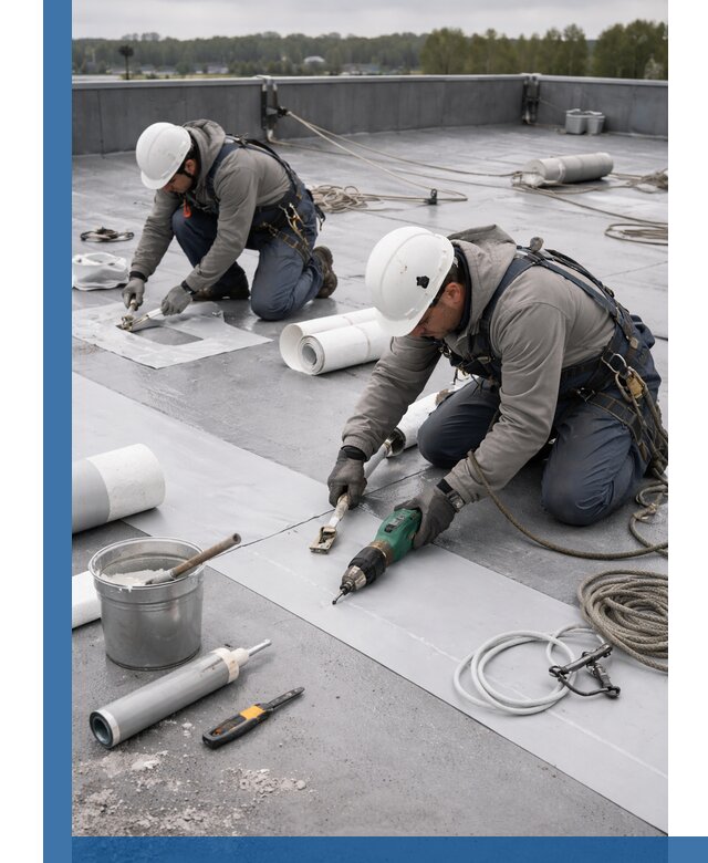 Ремонт мембранной кровли в Пензе качественно и с гарантией