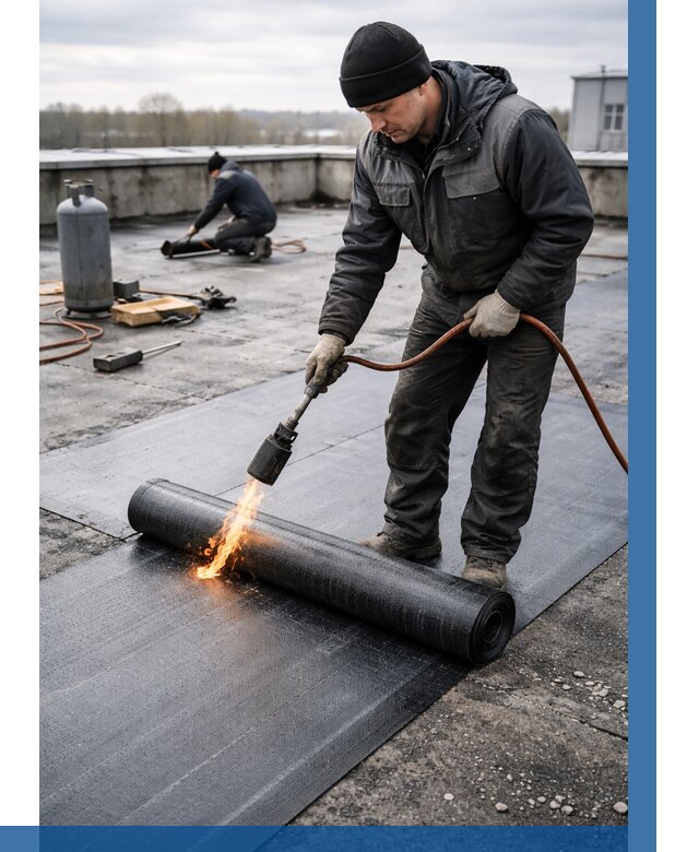 Ремонт наплавляемой кровли в Пензе от 719 р. | ВЫСОТНИК-Пнз