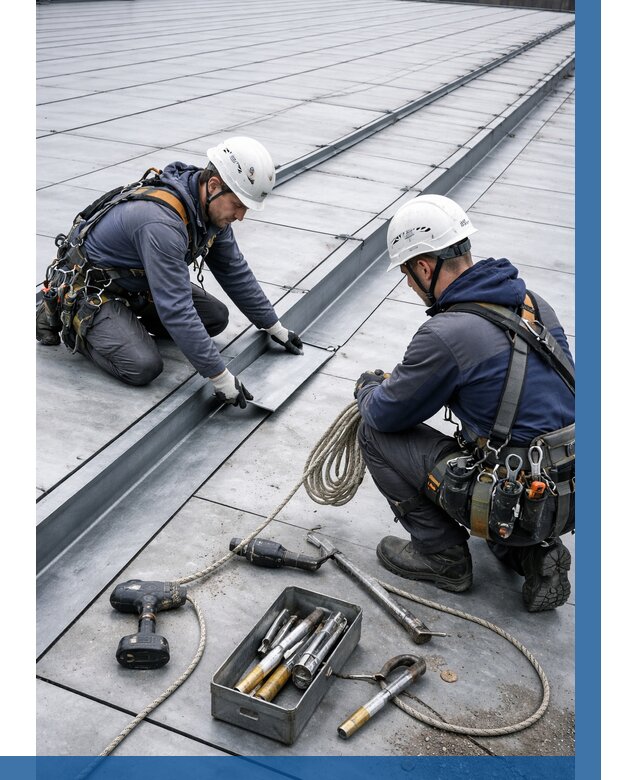 Ремонт фальцевой кровли в Пензе от 719 р. | ВЫСОТНИК-Пнз