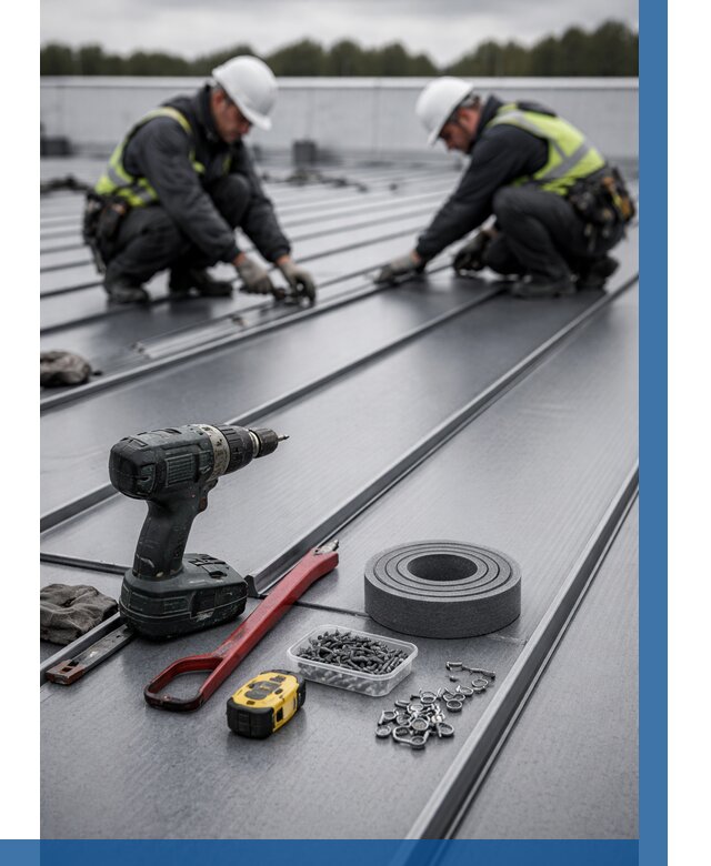 Монтаж фальцевой кровли в Пензе от 1848 р. | ВЫСОТНИК-Пнз