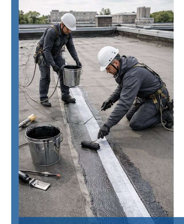 Гидроизоляция кровли мастикой в Пензе надежная защита