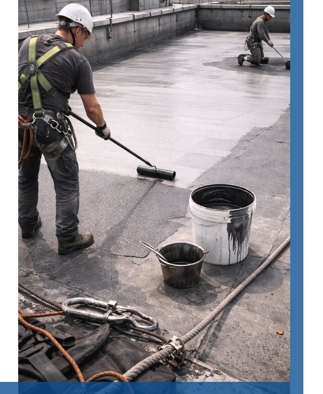 Гидроизоляция кровли жидкой резиной в Пензе от 513 р. | ВЫСОТНИК-Пнз