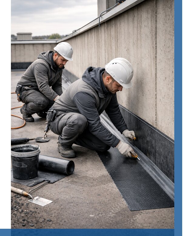 Гидроизоляция примыканий на кровле в Пензе от 924 р. | ВЫСОТНИК-Пнз