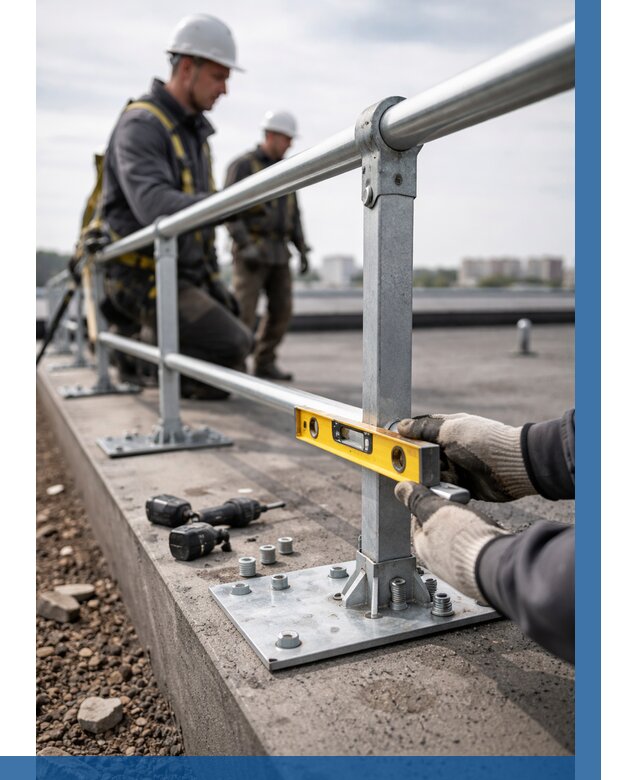 Монтаж кровельного ограждения в Пензе от 1232 р. | ВЫСОТНИК-Пнз