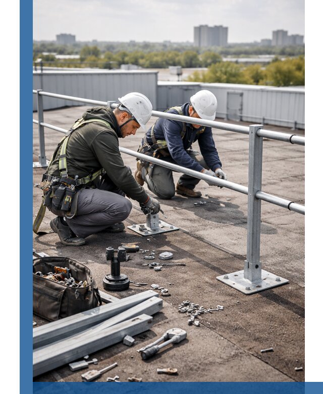 Монтаж кровельного ограждения в Пензе под ключ с гарантией