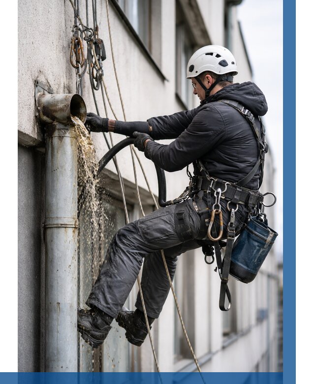 Прочистка водосточных труб в Пензе от 3593 р. | ВЫСОТНИК-Пнз