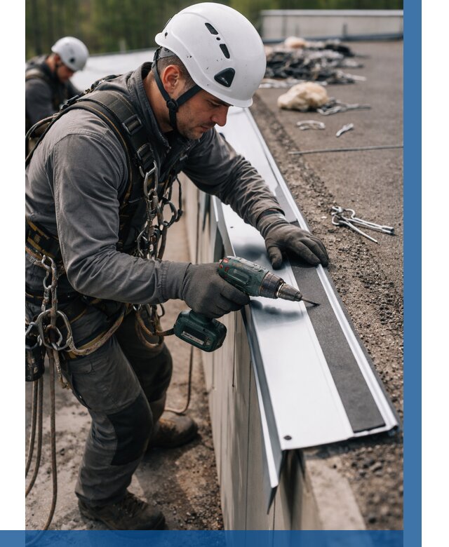 Монтаж капельника на кровле в Пензе от 308 р. | ВЫСОТНИК-Пнз