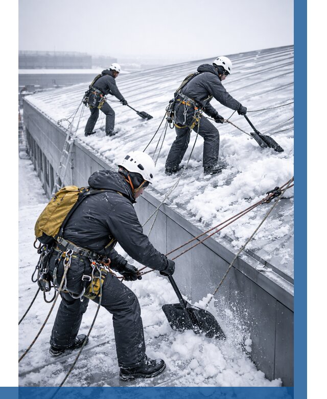 Очистка навесов от снега в Пензе от 4619 р. | ВЫСОТНИК-Пнз