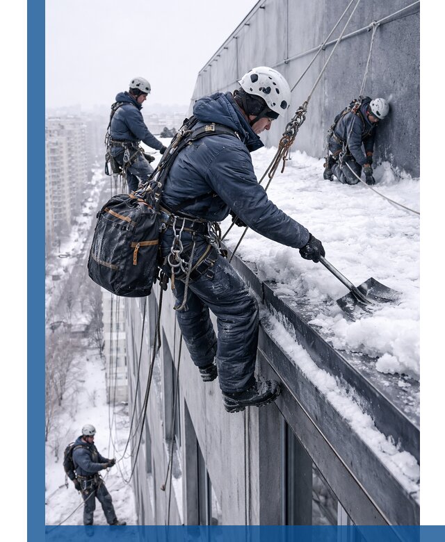 Абонентское обслуживание кровли зимой в Пензе регулярный уход