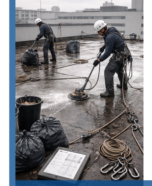 Плановая очистка кровли по графику в Пензе для безопасности