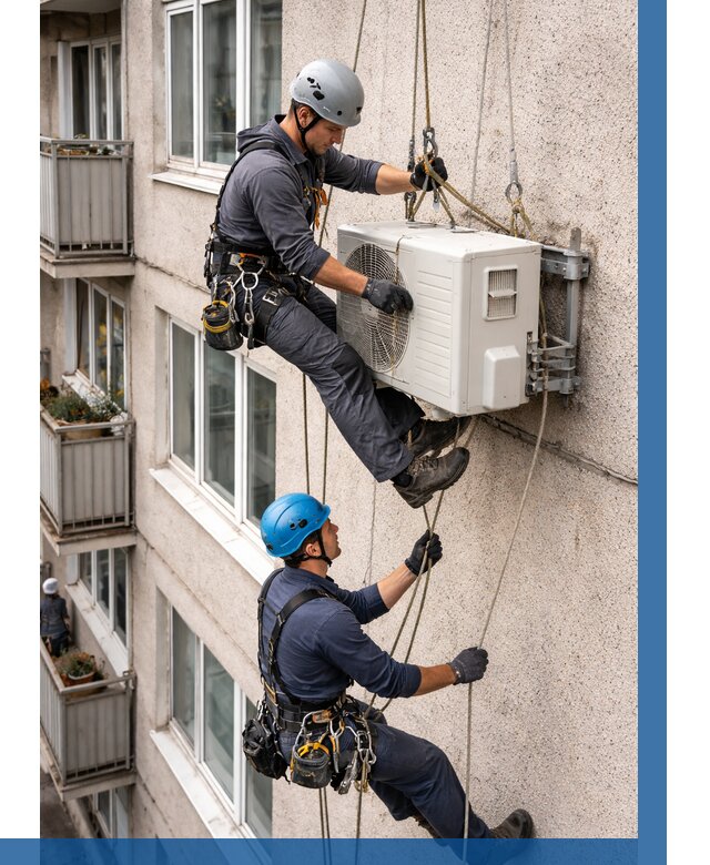 Перенос внешнего блока кондиционера в Пензе от 9239 р.| ВЫСОТНИК-Пнз