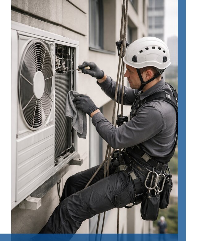 Обслуживание внешнего блока кондиционера в Пензе от 2772 р.ВЫСОТНИК-Пнз