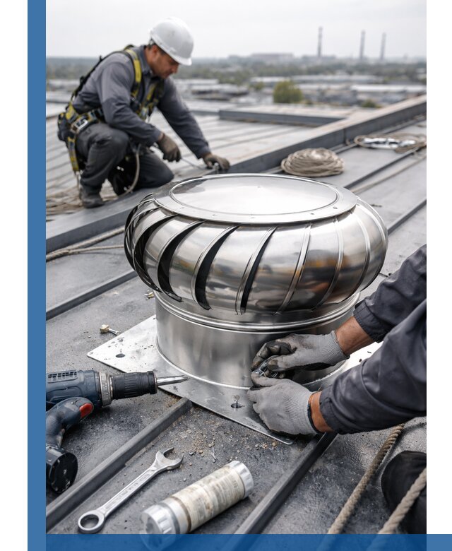 Установка дефлекторов на кровле в Пензе профессионально