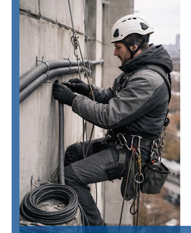 Профессиональный монтаж гофры для кабеля в Пензе с гарантией