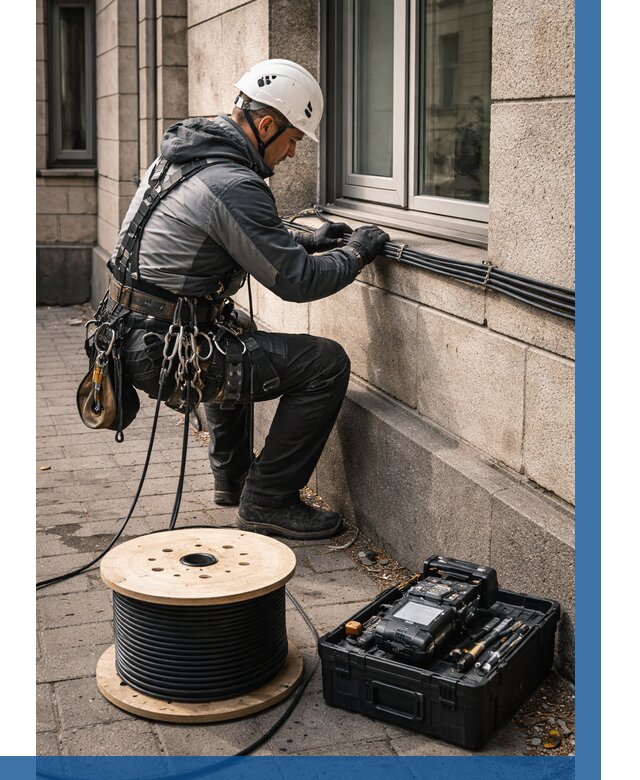 Прокладка оптоволоконного кабеля в Пензе от 821 р. | ВЫСОТНИК-Пнз