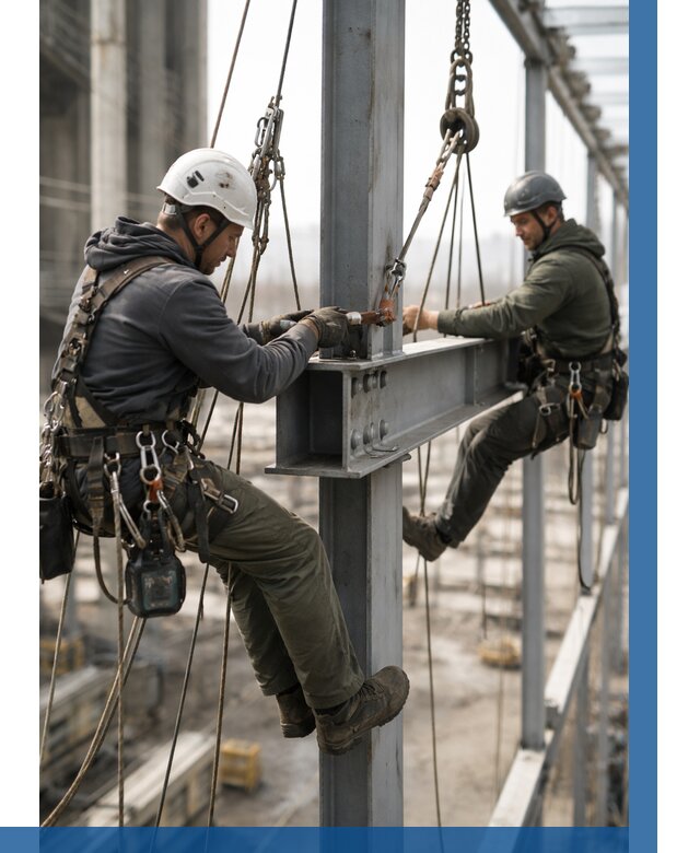 Монтаж металлоконструкций на высоте в Пензе от 3593 р. | ВЫСОТНИК-Пнз