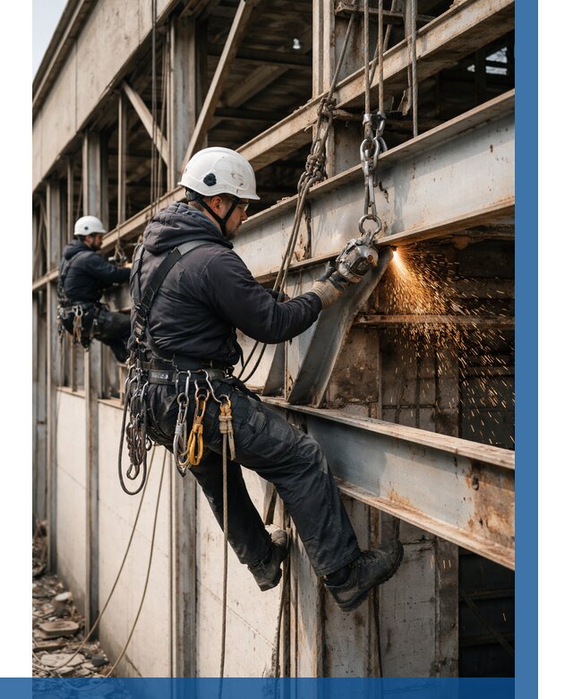 Демонтаж металлоконструкций на высоте в Пензе от 6672р. |ВЫСОТНИК-Пнз