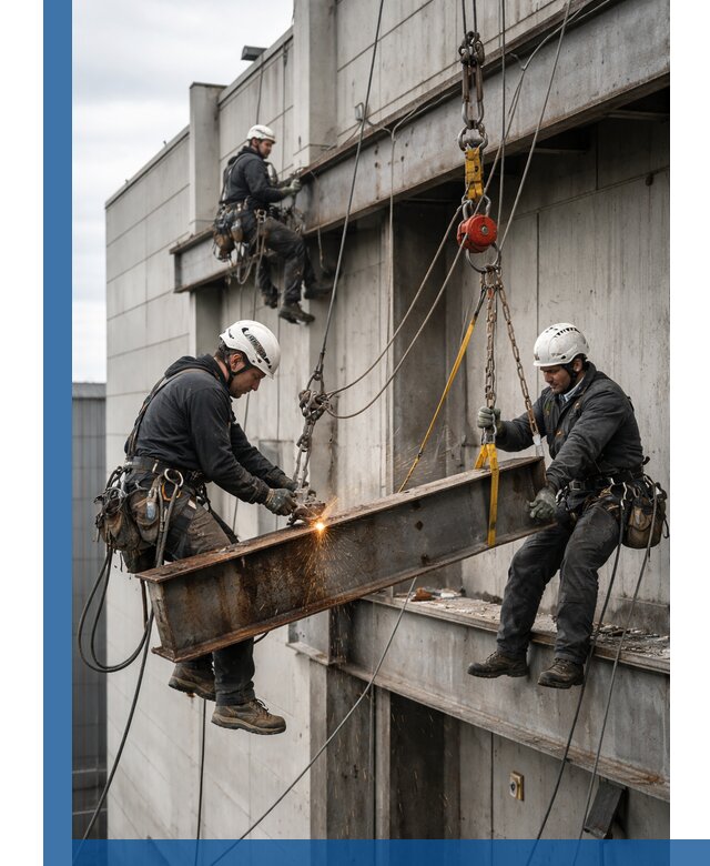 Демонтаж металлоконструкций на высоте в Пензе под ключ