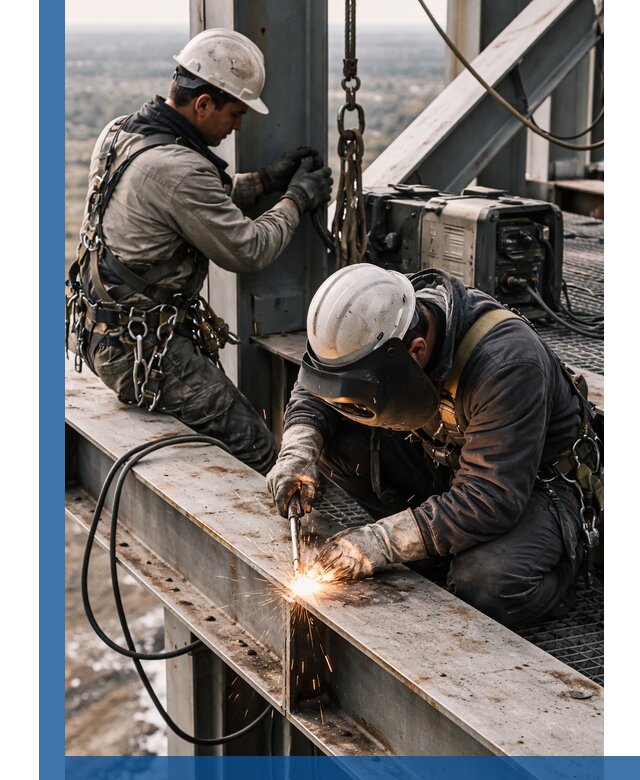 Высотные сварочные работы в Пензе для промышленных объектов