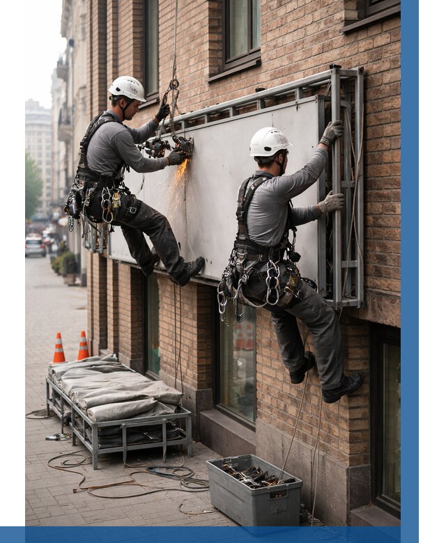 Демонтаж рекламной вывески в Пензе от 6672 р. | ВЫСОТНИК-Пнз