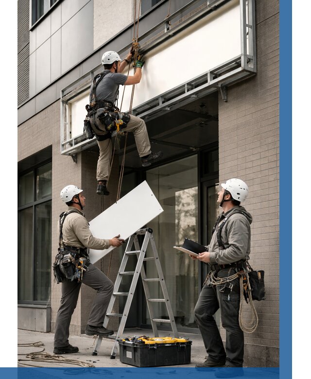 Монтаж светового короба в Пензе от 6672 р. | ВЫСОТНИК-Пнз